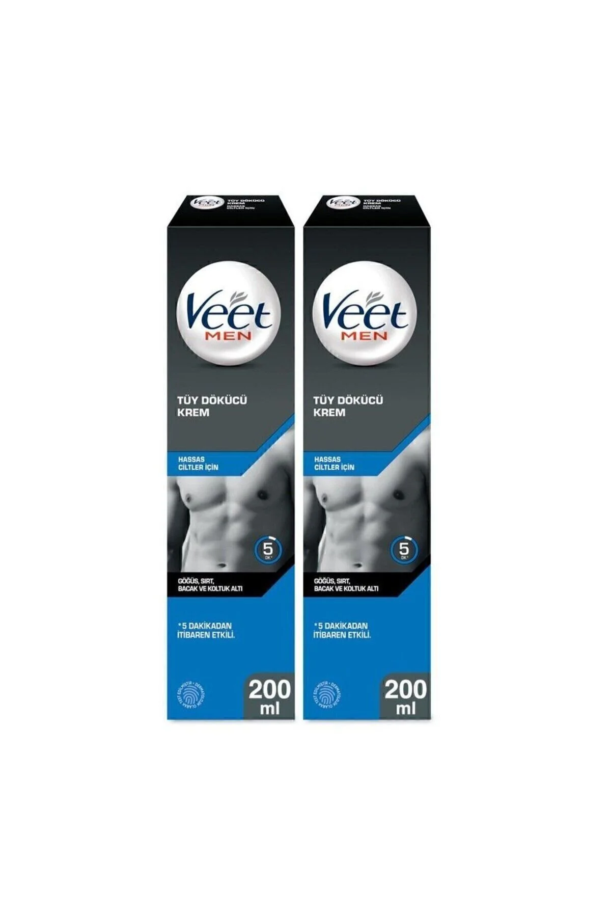 Veet Men Erkeklere Özel Tüy Dökücü Krem Hassas Ciltler 200 ml X 2 Adet" Tüy Dökücüler ve Azaltıcılar Fiyatı