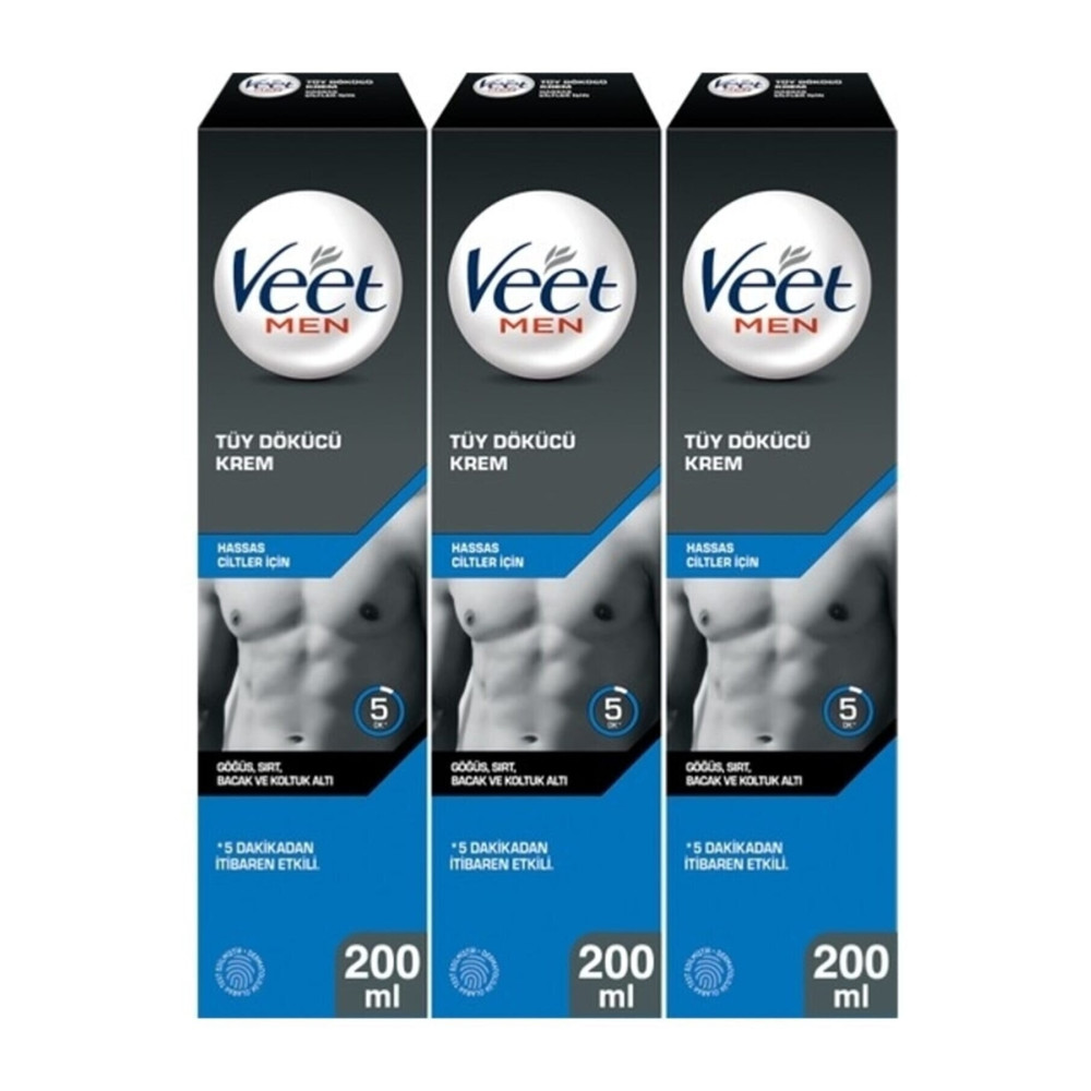 Veet Men Erkeklere Özel Tüy Dökücü Krem Hassas Ciltler 600ml Tüy Dökücüler ve Azaltıcılar Fiyatı