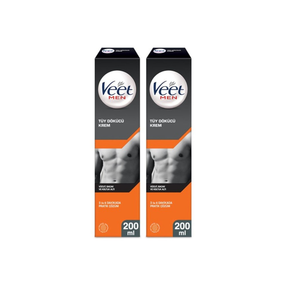 Veet Men Erkeklere Özel Tüy Dökücü Krem Normal Ciltler 200 ml X2 Adet Tüy Dökücüler ve Azaltıcılar Fiyatı