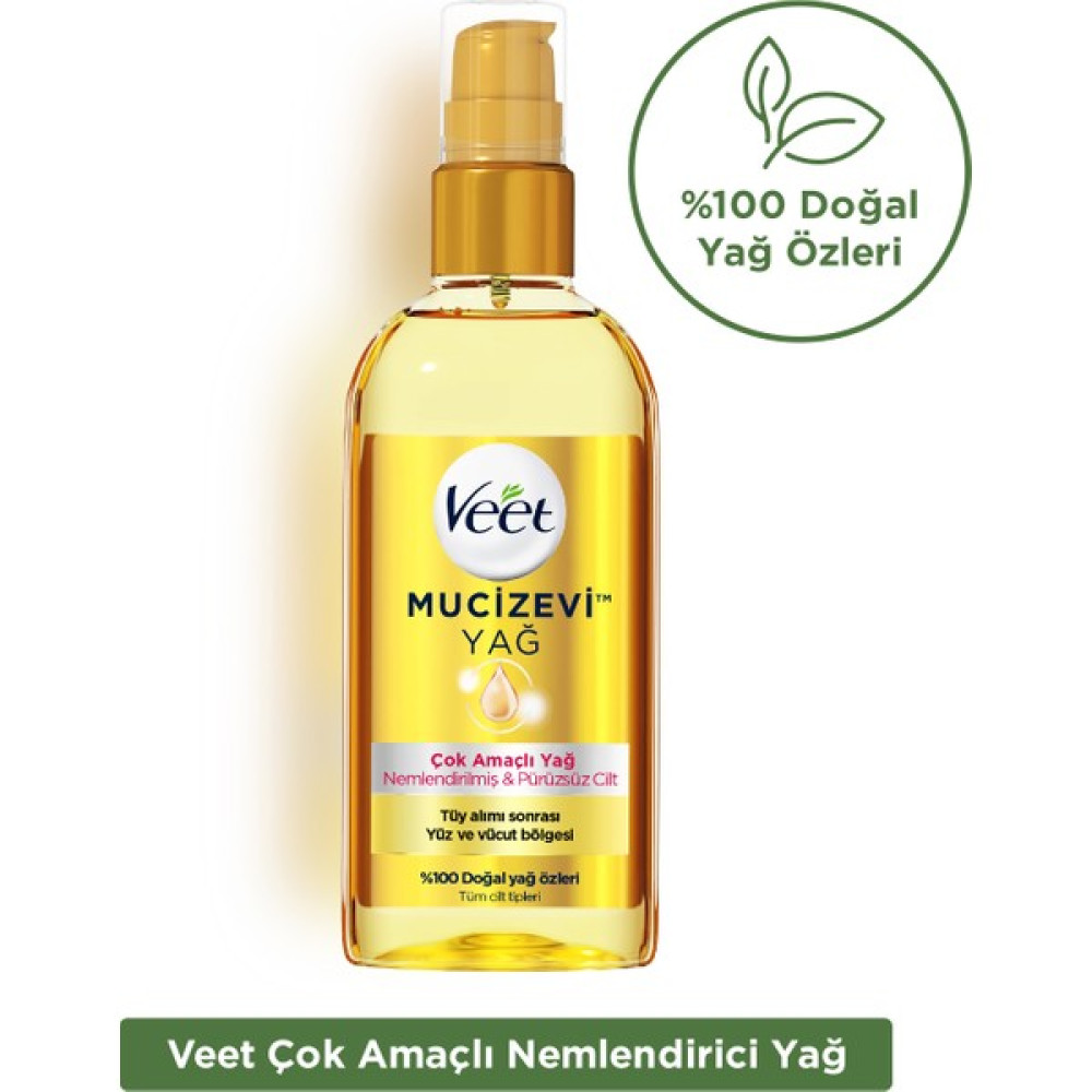 Veet Mucizevi Yağ Çok Amaçlı Nemlendirici Bakım Yağı 100 ml Nemlendiriciler Fiyatı