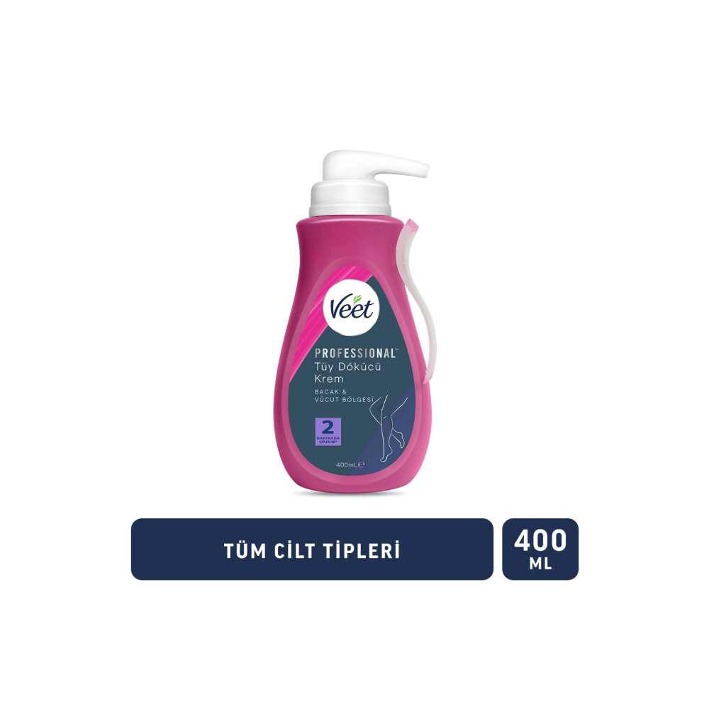 Veet Professional Tüy Dökücü Krem Tüm Cilt Tipleri Için 400ml Tüy Dökücüler ve Azaltıcılar Fiyatı