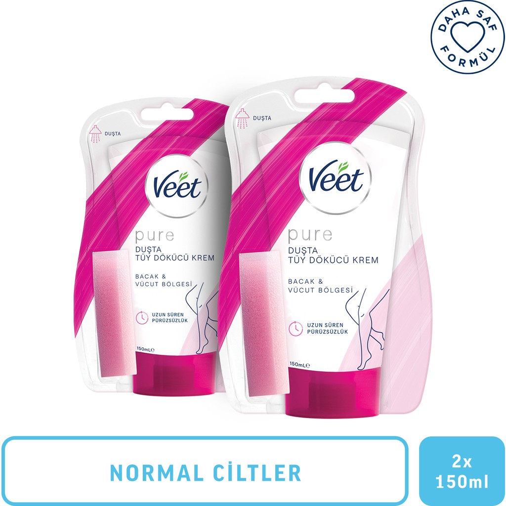 Veet Pure Duşta Tüy Dökücü Krem 2X150ML Amonyaksız Ferah Koku ile Hassas Ciltler için İdeal SSD / Solid State Drive Fiyatı