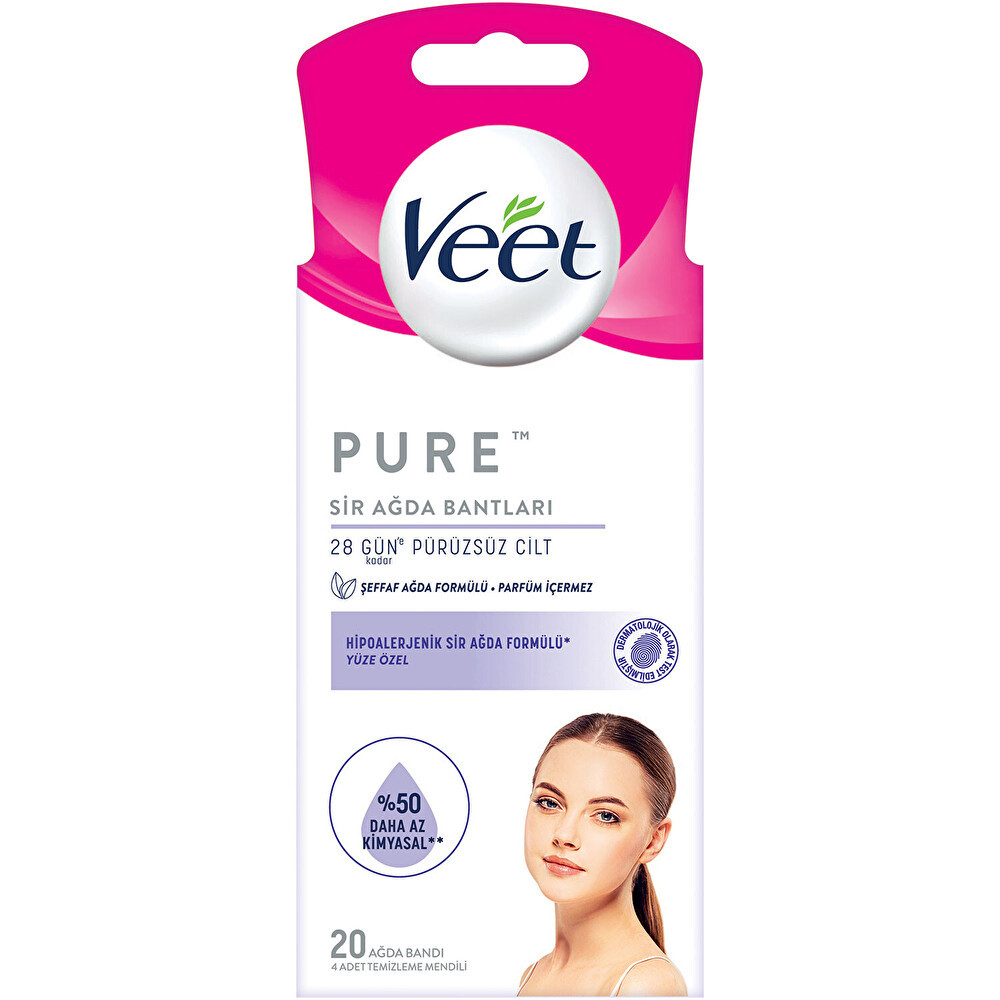 Veet Pure Sir Ağda Bandı Yüze Özel 20'li Ağda Ürünleri ve Makineleri Fiyatı