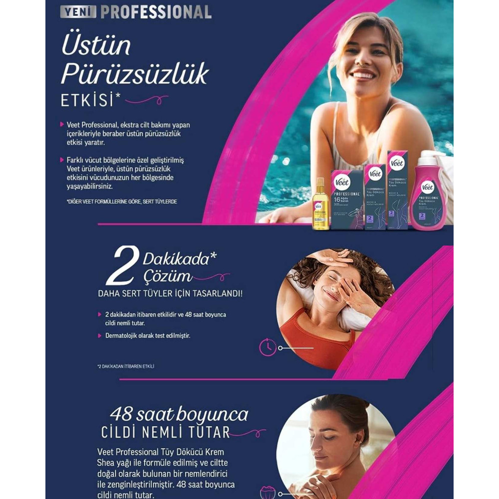 Veet Tüy Dökücü Krem 100 ml x 12'li Toptan Koli (100 ml x 6 Hassas Cil