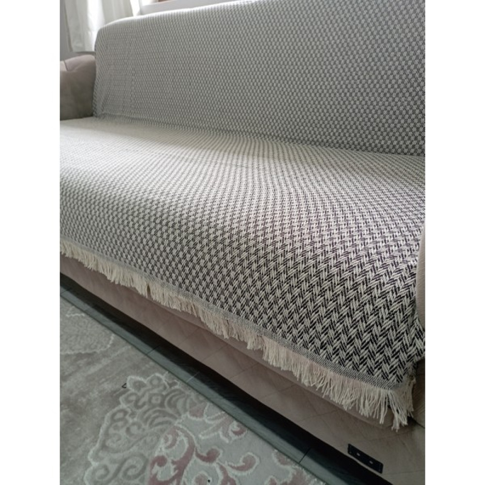 Veev Buldan Dokuma Çekyat Koltuk Örtüsü 170*210cm - 170 x 210 cm - Siyah Koltuk & Kanepe Örtüsü Fiyatı