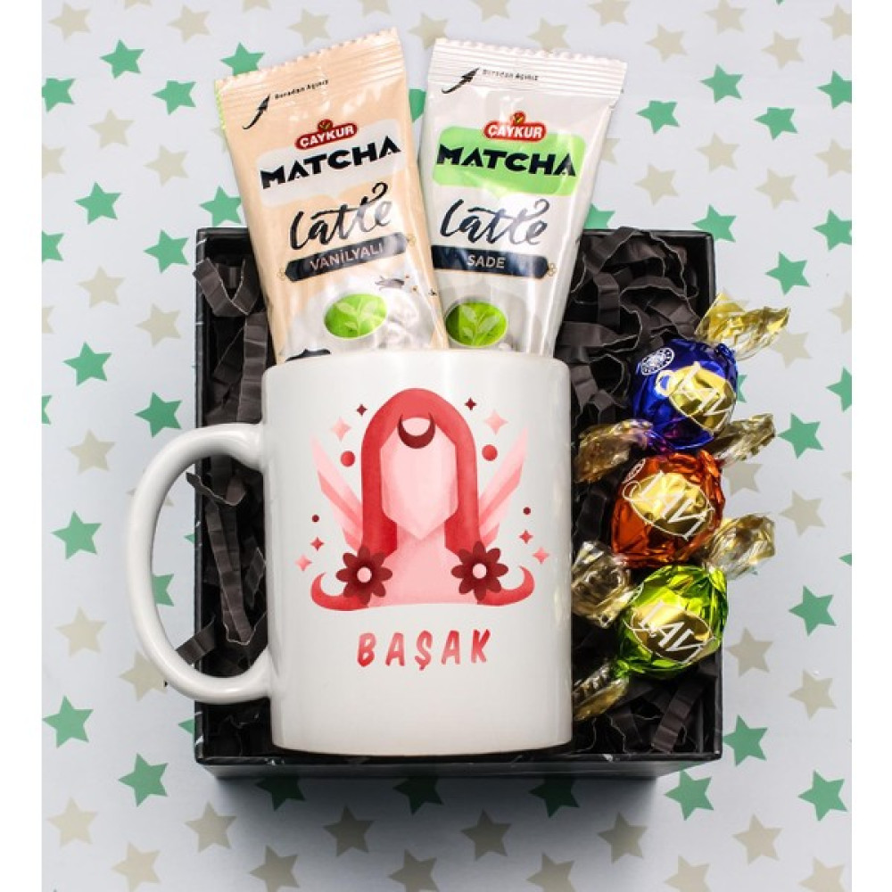 Vega Hediye Başak Burcu Tasarım Kupa & 3'lü Lavi Çikolata & 2'li Çaykur Matcha Detokslu Latte Hediye Seti Altın, Takı & Aksesuar Fiyatı