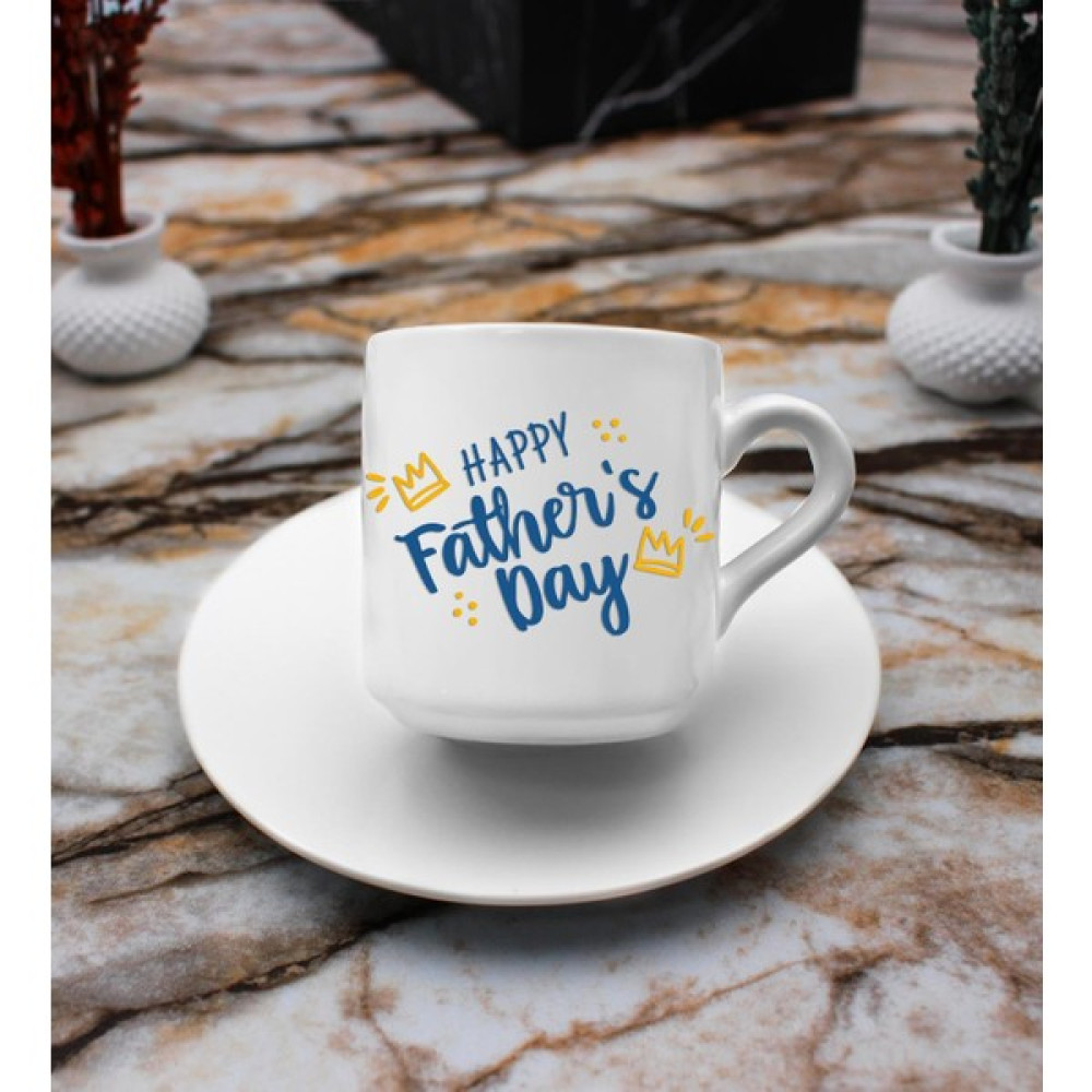 Vega Hediye Happy Father's Day Baskılı 2'Li Türk Kahve Fincanı Hediye Seti Babalar Gününe Özel Hediye B3 Oto Boyaları Fiyatı