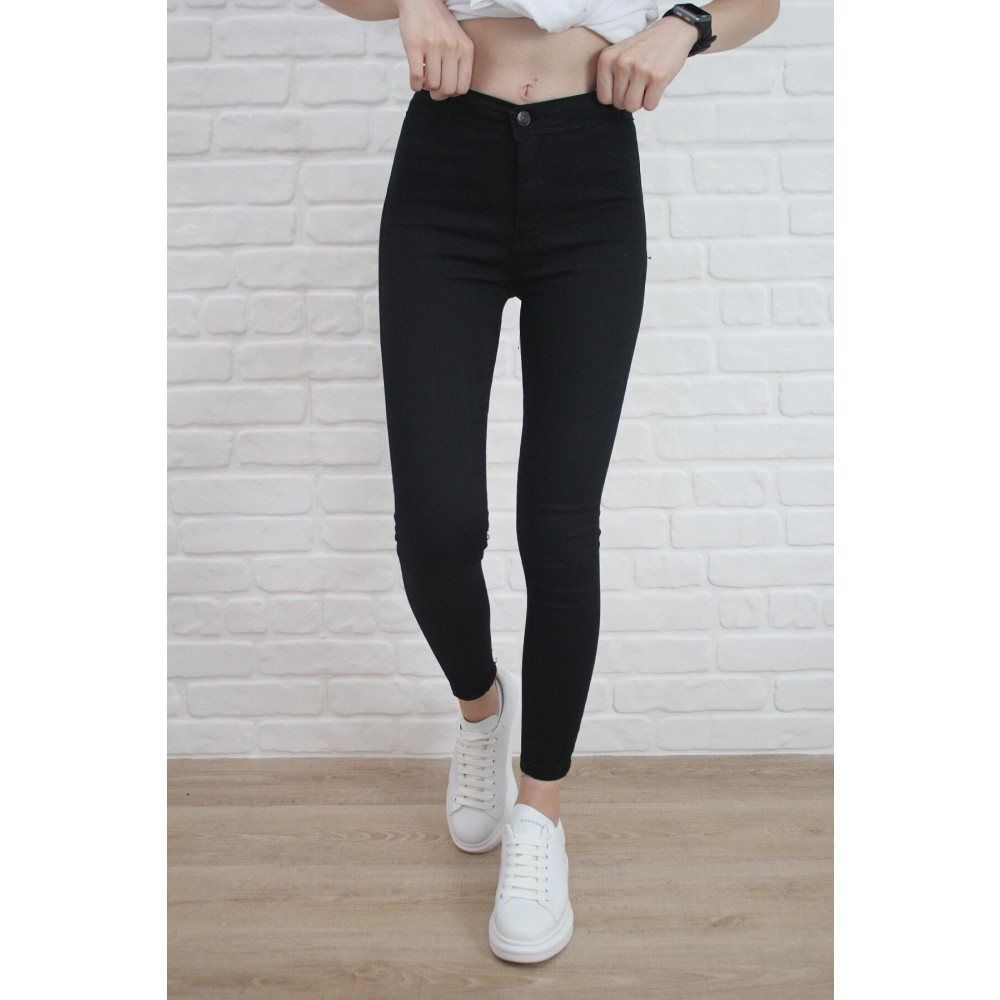 VEGA Kadın Siyah Yüksel Bel Likralı Dar Kesim Toparlayıcı Skinny Jean Kot Pantalon 38 Beden Kadın Pantolon Fiyatı