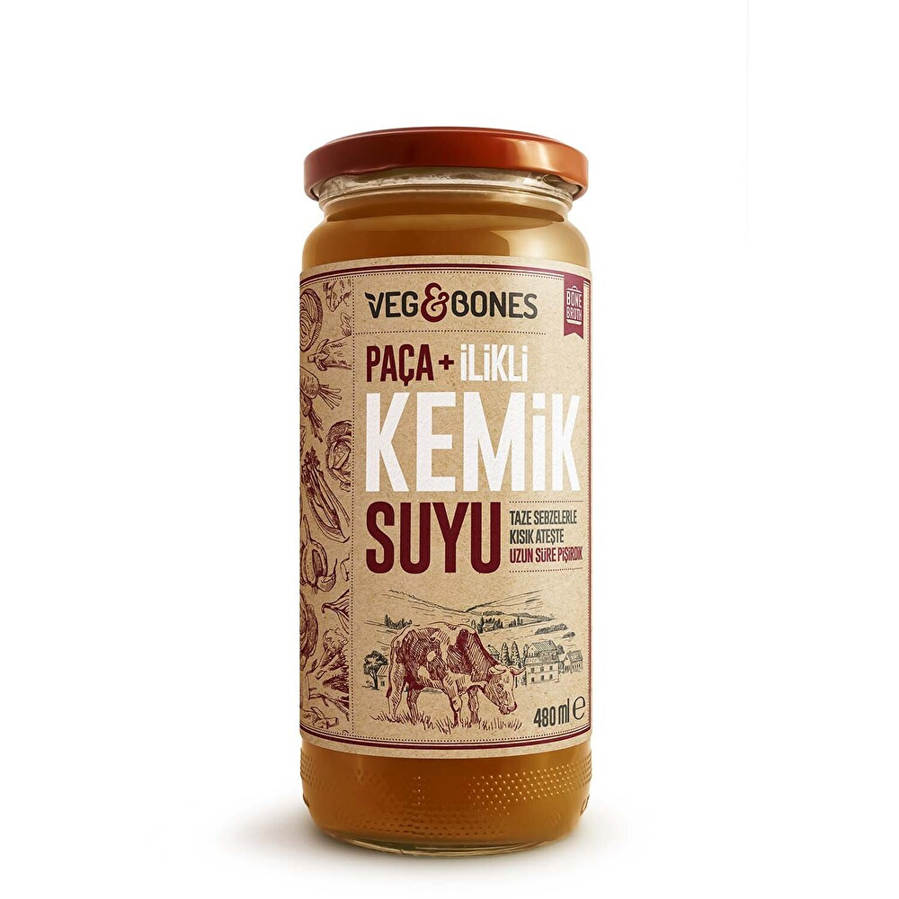 Veg&Bones Paça+İlikli Kemik Suyu 480 ml Hazır Çorba ve Bulyon Fiyatı