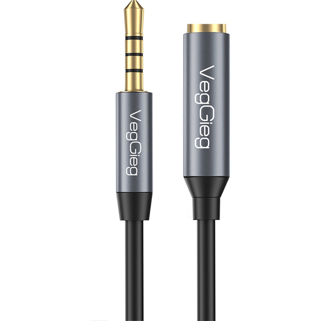 VegGieg 3.5mm TRRS Aux Kulaklık Mikrofon Ses Uzatma Kablosu 1 Metre Diğer Fiyatı