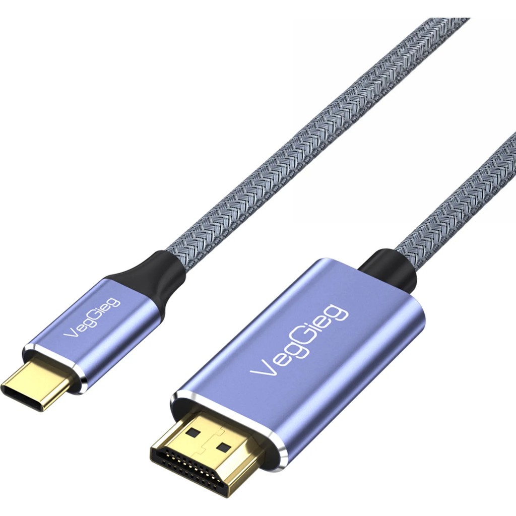 VegGieg 4K/60Hz Type-C 3.1 To HDMI 2.0 Dönüştürücü Kablo 2 Metre Görüntü Kablosu Fiyatı