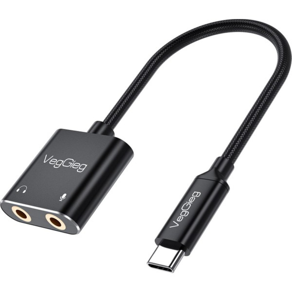 VegGieg Type-C Ses Kartı 3.5mm Kulaklık ve Mikrofon Girişli Ses Kartı Fiyatı