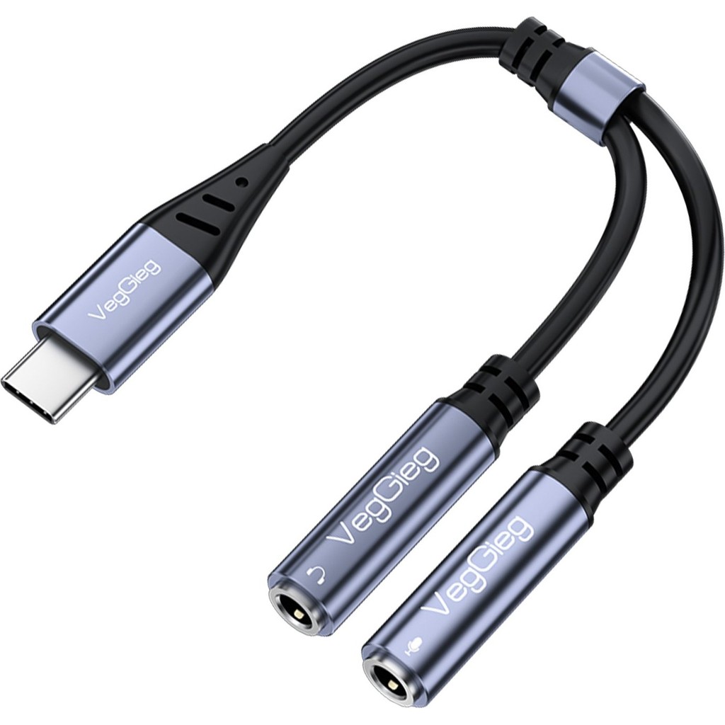 Veggieg Type-C To 3.5mm Aux ve Mikrofon Dönüştürücü Adaptör Dac Chip Hifi Ses Kartı Bilgisayar Çevirici ve Adaptörü Fiyatı