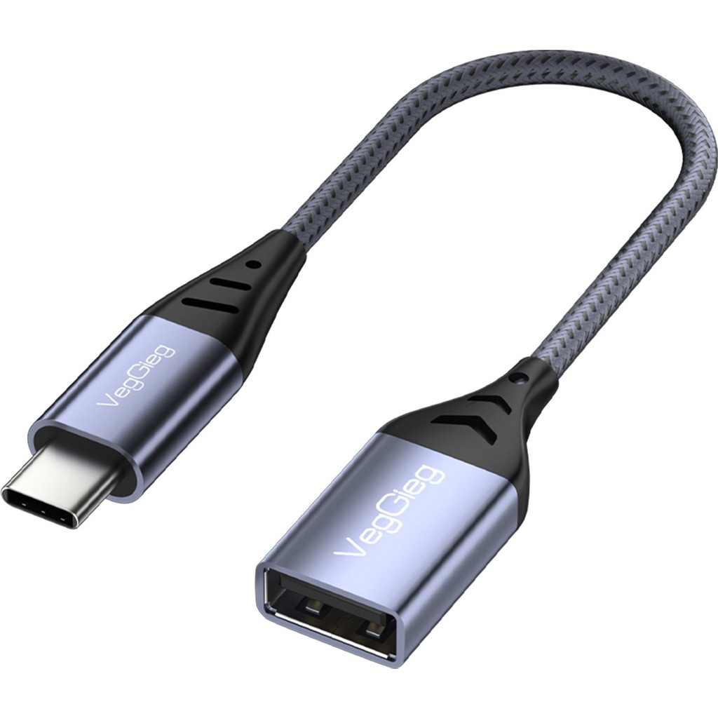 Veggieg Type-C To USB 2.0 Otg Çevirici Dönüştürücü Adaptör - Gri Bilgisayar Çevirici ve Adaptörü Fiyatı