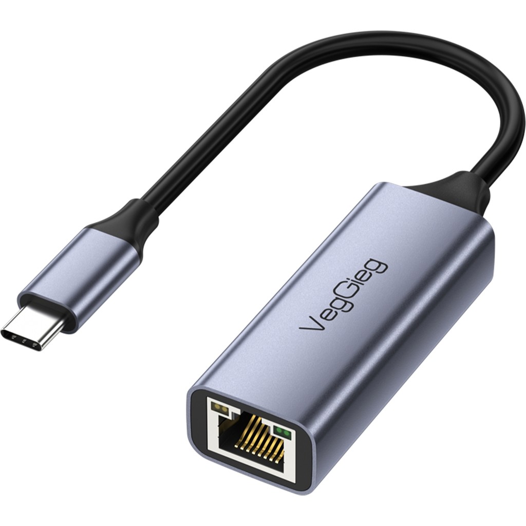 Veggieg USB Type-C 100MBPS RJ45 Lan Ethernet Internet Çevirici Dönüştürücü Bilgisayar Çevirici ve Adaptörü Fiyatı