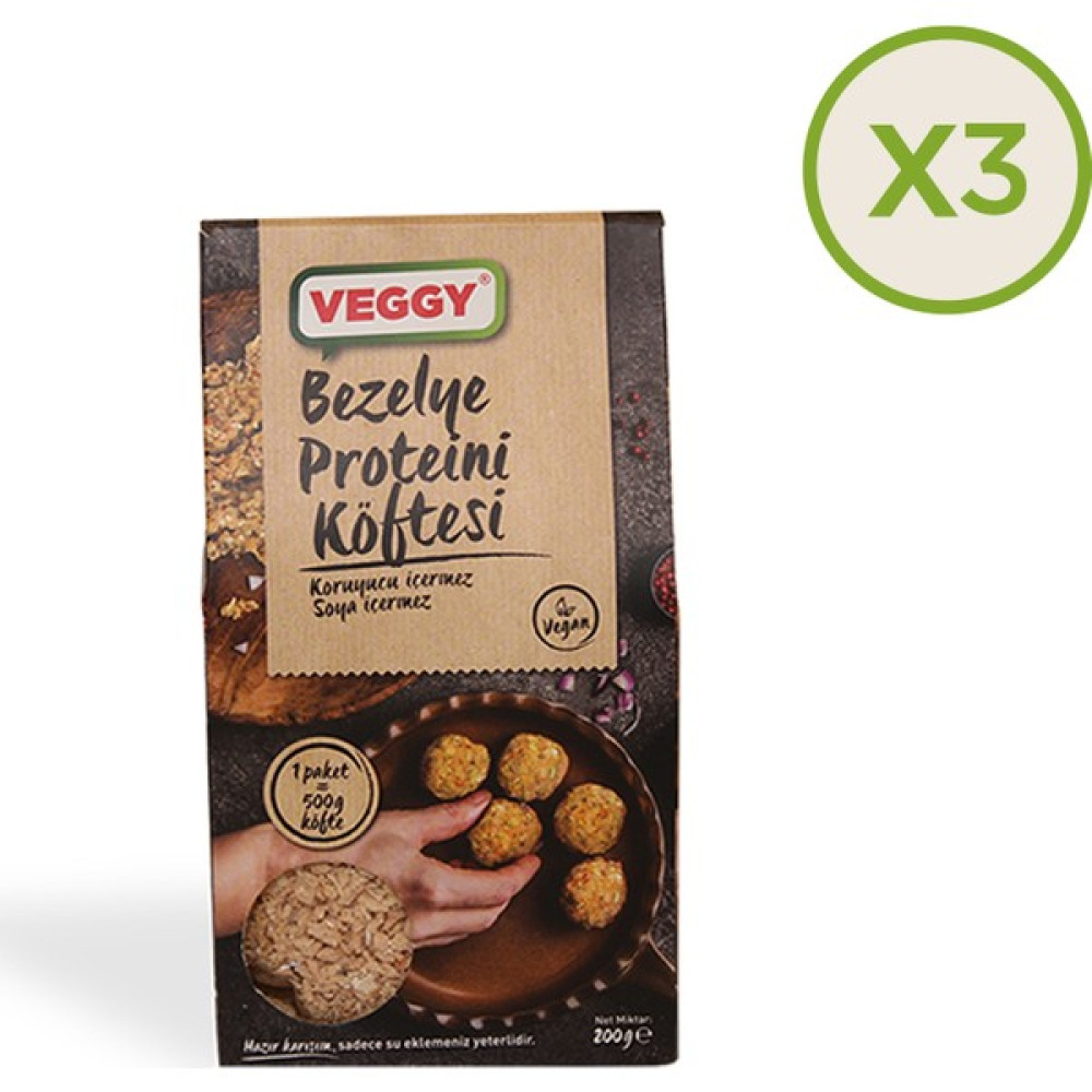 Veggy Bezelye Proteini Köftesi 200 gr x 3 - 600 gr Oto Boyaları Fiyatı