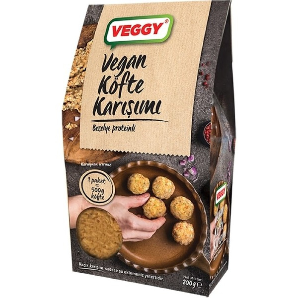 Veggy Vegan Köfte Karışımı 200 gr x6 - 1,2 kg Konserve Fiyatı