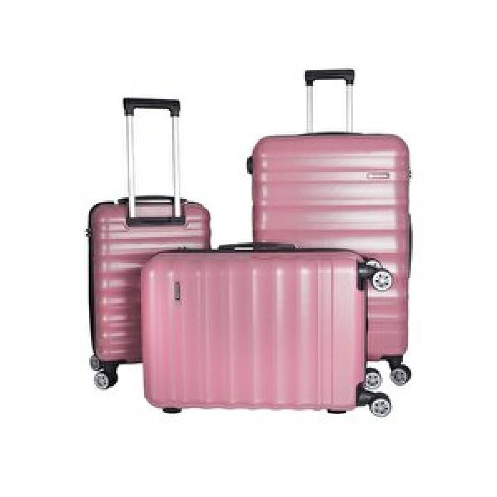 Vegmann Delphin Seri Pembe 3'lü Valiz Seti Pembe Bavul / Valiz Fiyatı