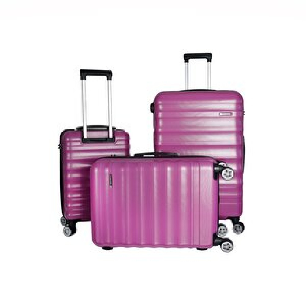 Vegmann Delphin Seri Violet 3'lü Valiz Seti Violet Bavul / Valiz Fiyatı