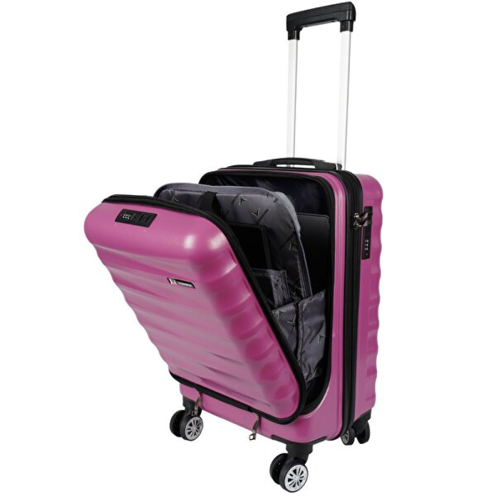 Vegmann Veg-Wave-Violet Wave Laptop Bölmeli Violet Kabin Boy Valiz Bavul / Valiz Fiyatı