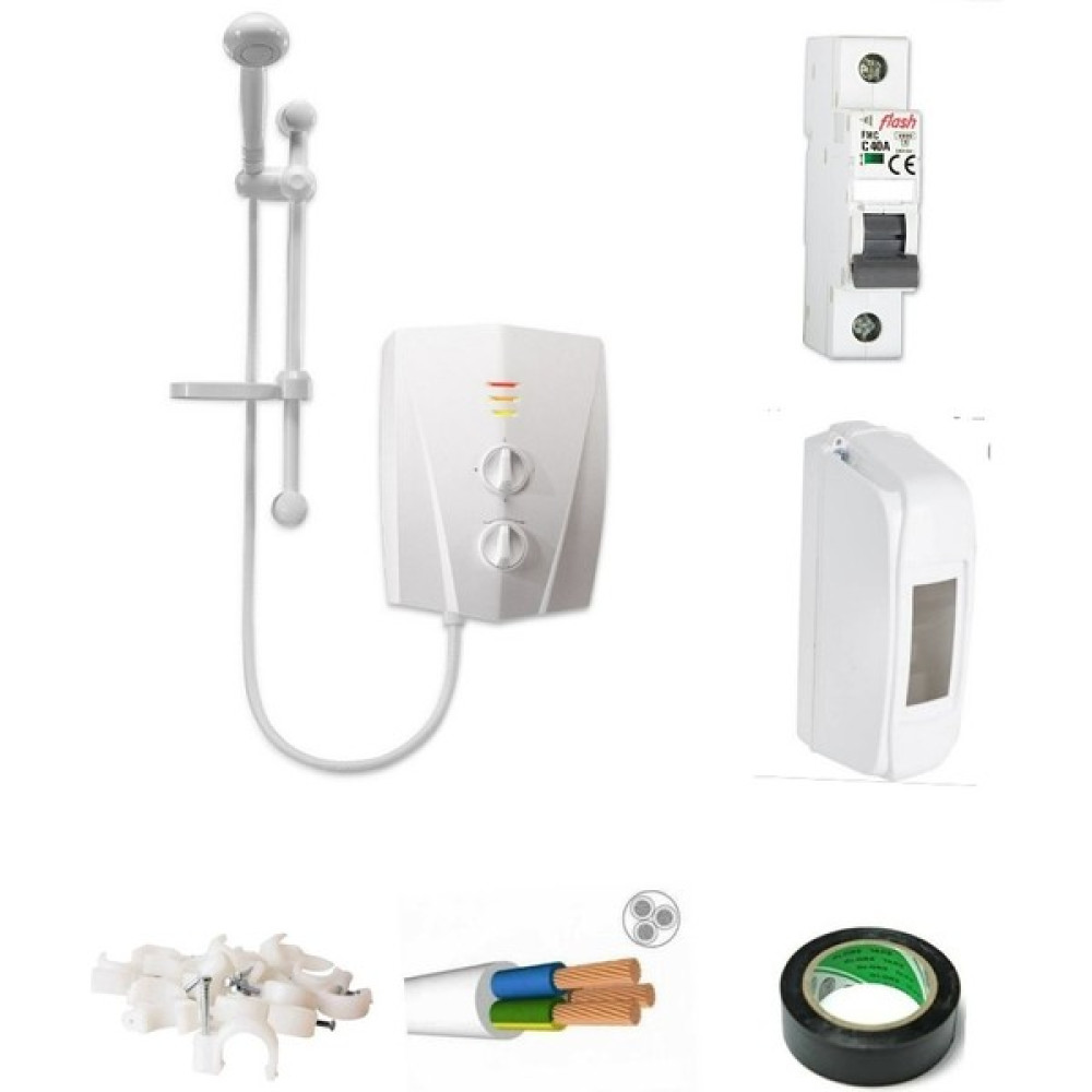 Veito Banyo Tipi Elektrikli Şofben V1200 4 mt Kablolu Tam Takım Set ( Montaj Hariç ) Şofbenler Fiyatı