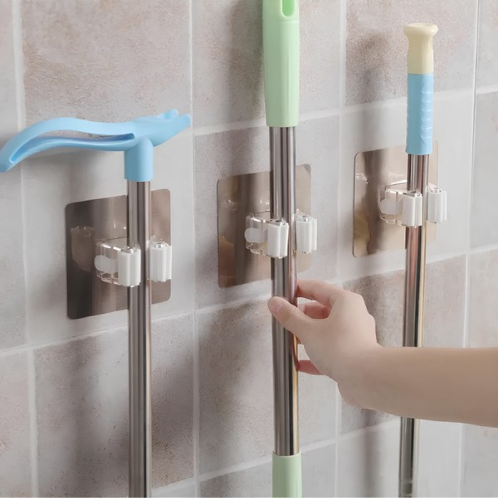 Vekorr 3 Adet Vekorr Mutfak Banyo Askı Yapışkanlı Duvara Monte Fırça Süpürge Mop ve Paspas Tutucu Gold Banyo Askılık Fiyatı