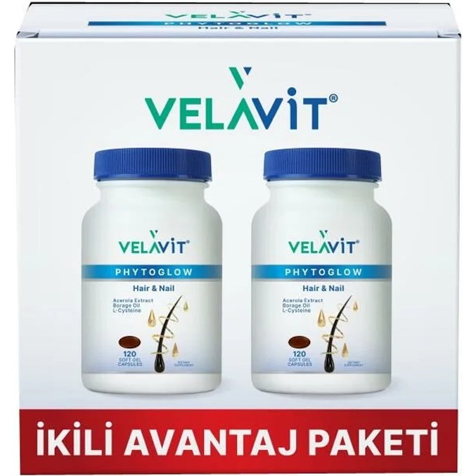 Velavit Phytoglow Hair & Nail 120 + 120 Kapsül Set Diğer Fiyatı
