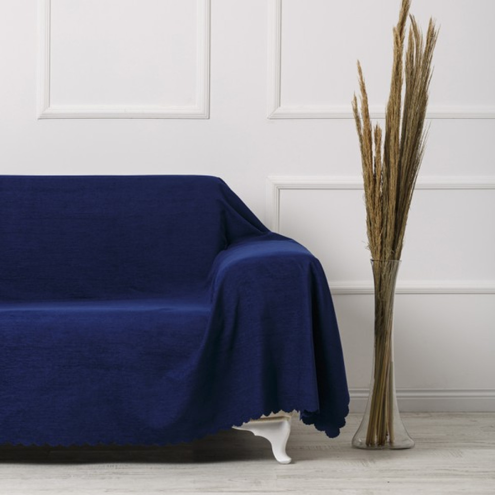 Velerde Home Battal Boy | Kollarınıda kapatan | Şönil Çift Taraflı Kaymaz Koltuk Örtüsü | Çekyat Örtüsü | Koltuk Şalı | Renk : Lacivert - 175 x 300 cm Koltuk & Kanepe Örtüsü Fiyatı
