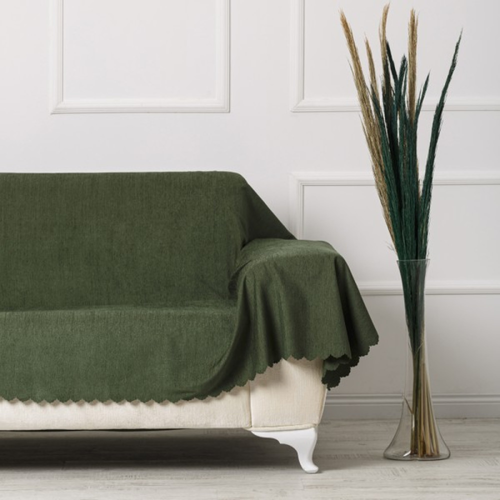 Velerde Home Battal Boy | Kollarınıda kapatan | Şönil Çift Taraflı Kaymaz Koltuk Örtüsü | Çekyat Örtüsü | Koltuk Şalı | Renk : Nefti - 175 x 300 cm Koltuk & Kanepe Örtüsü Fiyatı