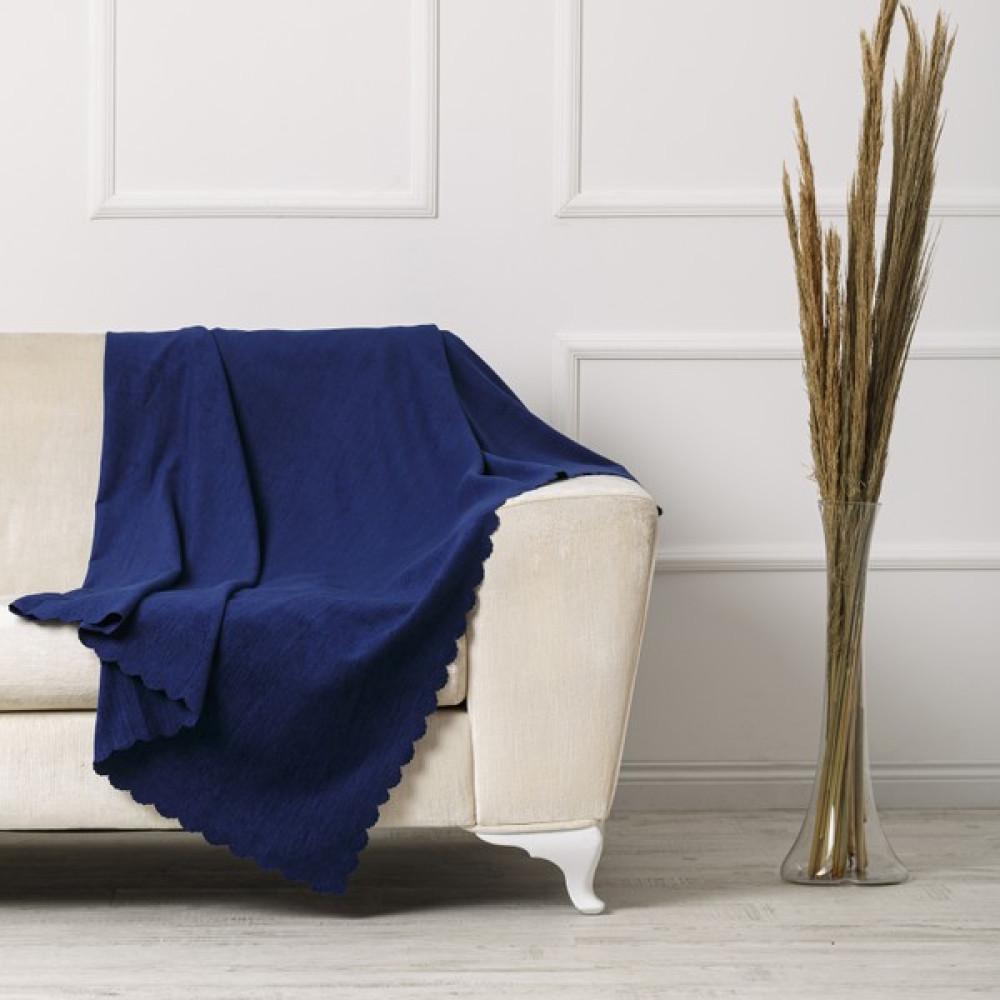 Velerde Home Standart Boy | Kolları kapamaz | Şönil Çift Taraflı Kaymaz Koltuk Örtüsü | Çekyat Örtüsü | Koltuk Şalı | Renk : Lacivert - 175 x 215 cm Koltuk & Kanepe Örtüsü Fiyatı