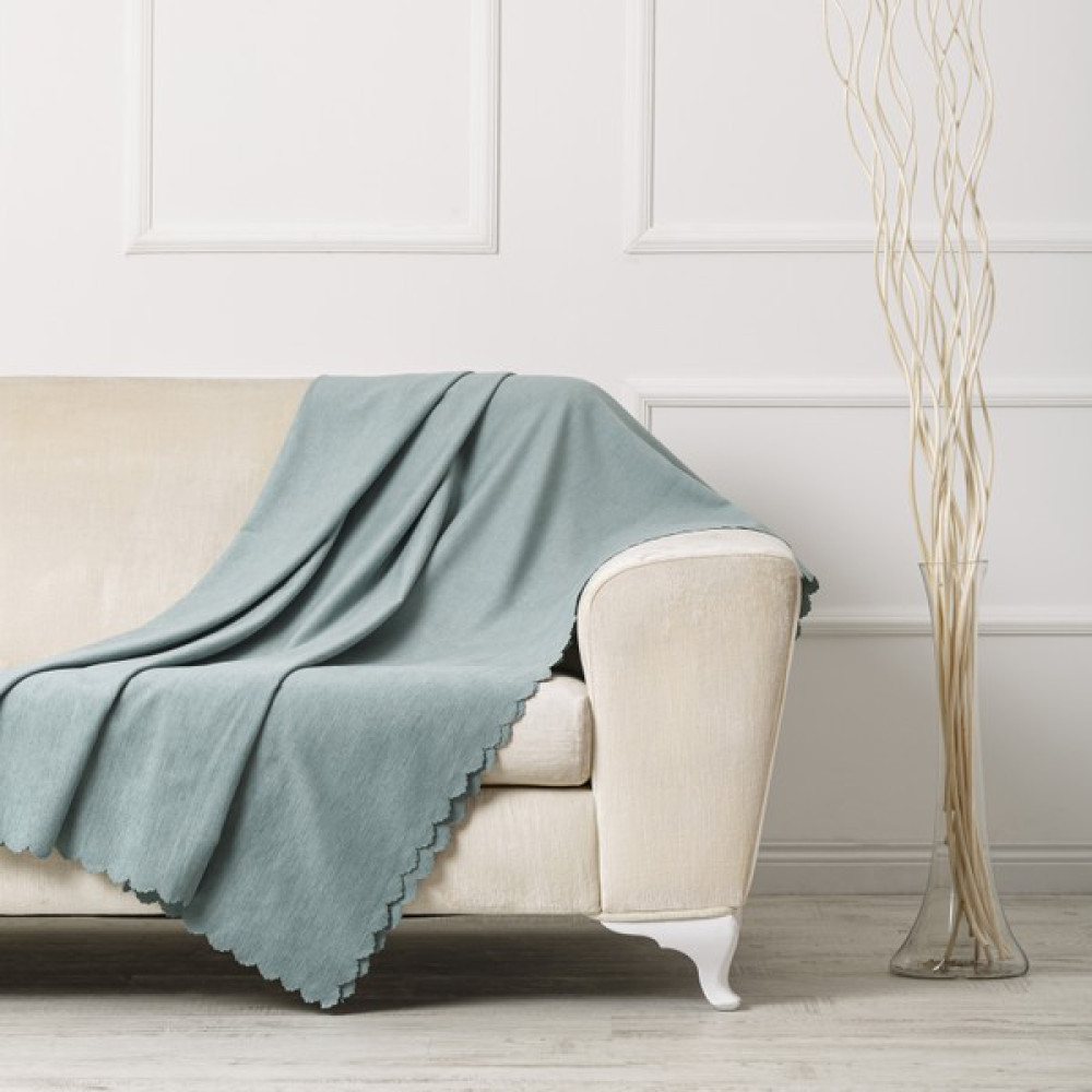 Velerde Home Standart Boy | Kolları kapamaz | Şönil Çift Taraflı Kaymaz Koltuk Örtüsü | Çekyat Örtüsü | Koltuk Şalı | Renk : Su Yeşili - 175 x 215 cm Koltuk & Kanepe Örtüsü Fiyatı