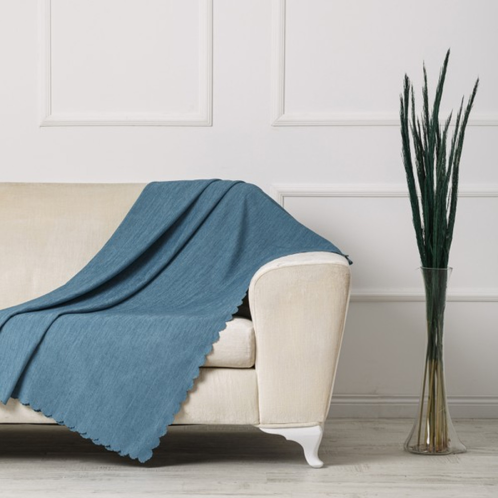 Velerde Home Standart Boy | Kolları kapamaz | Şönil Çift Taraflı Kaymaz Koltuk Örtüsü | Çekyat Örtüsü | Koltuk Şalı | Renk : Turkuaz - 175 x 215 cm Koltuk & Kanepe Örtüsü Fiyatı
