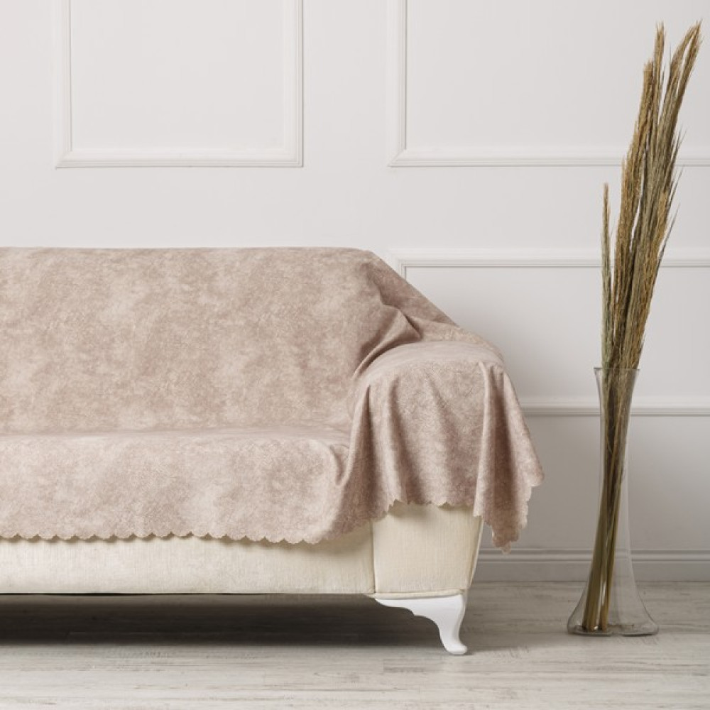 Velerde Home vessel Krem Battal Boy Kollarınıda Kapatan Çift Taraflı Çekyat Koltuk Örtüsü Şalı - 180 x 300 cm Koltuk & Kanepe Örtüsü Fiyatı