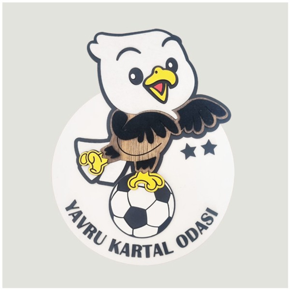 Veletto Taraftar Bjk Kara Kartal Siyah Beyaz Çocuk Bebek Yeni Doğan Kapı Duvar Dolap Süsü Hediye Bebek Kapı Süsü Fiyatı