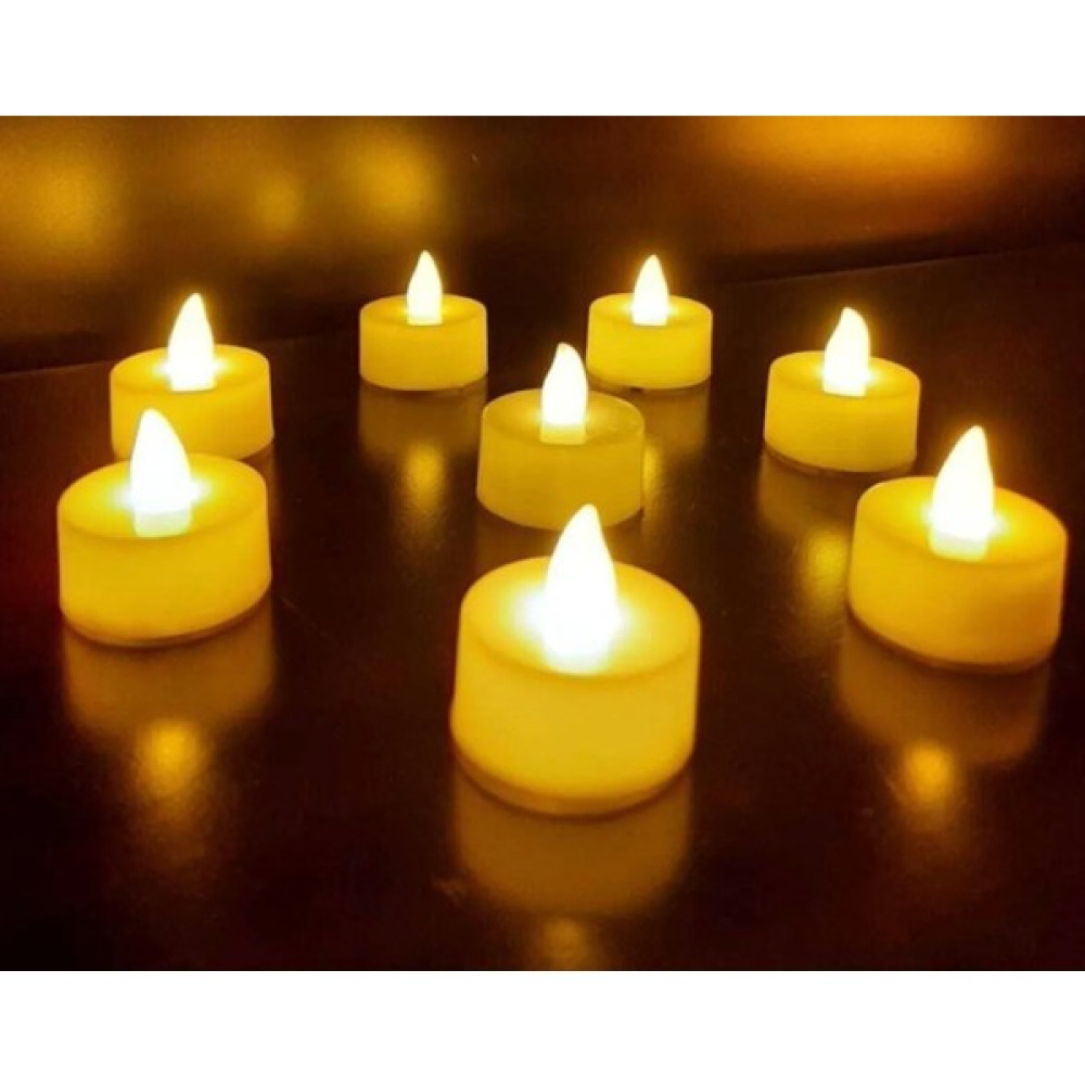 Veliday 8 Adet LED Mum Tealight Sarı Işık Pilli ( Piller Dahil ) Dekoratif Mum Fiyatı