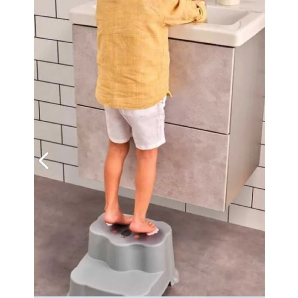 Veliday Kaydırmaz Bebek Basamağı - Çift Basamaklı Çocuk Banyo Merdiven Taburesi Velidaybbekbanyo Masa - Sandalye & Tabure Fiyatı