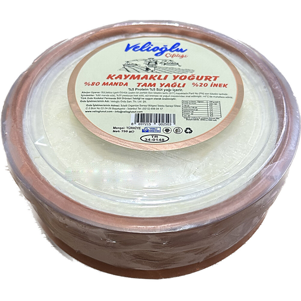Velioğlu Manda Sütlü Çömlek Yoğurdu 750 g Tereyağ ve Margarin Fiyatı