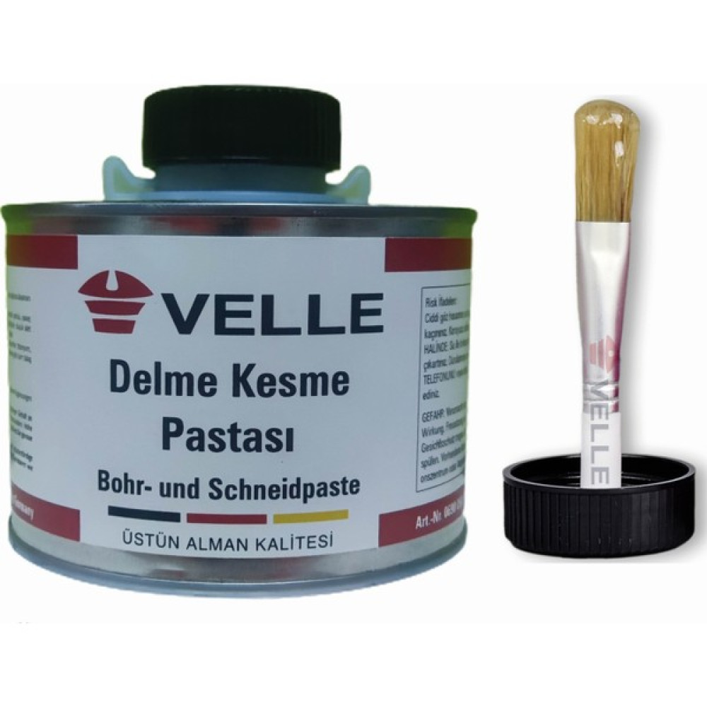 Velle Delme Kesme Pastası - Kılavuz Çekme Diş Açma Pastası (Fırçalı Ambalaj) 500 gr Oto Boyaları Fiyatı