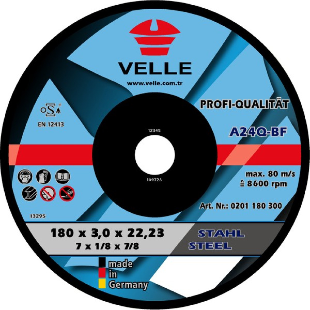 Velle Velle 180X3 Metal Kesme Taşı - 1 ADET Oto Boyaları Fiyatı