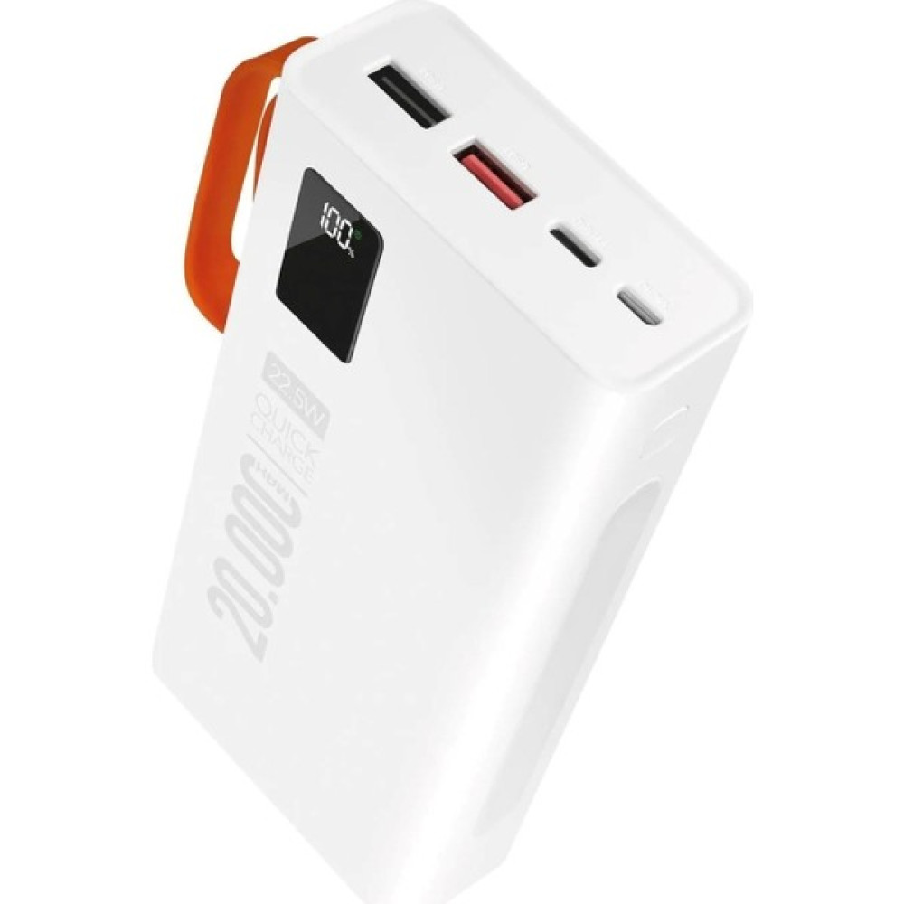Velliw 20.000 Mah Pd 22.5W Dahili Kablolu 3.0 Hızlı Şarj Destekli Powerbank, Dijital Göstergeli Powerbank Taşınabilir Şarj Cihazı - Powerbank Fiyatı
