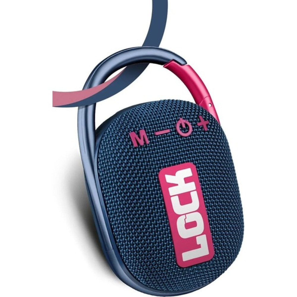 Velliw Bluetooth Hoparlör Tws Speaker Askılı Küçük Boy Yüksek Bass ve Ses Kalitesi Klipsli Kablosuz Ses - Mavi Bluetooth Hoparlör Fiyatı