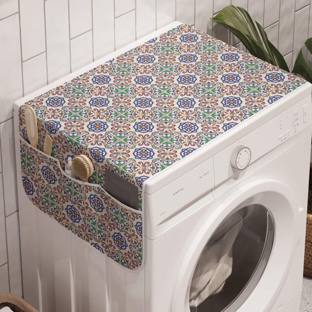Velox Home Çamaşır Makinesi Üstü Düzenleyici, Yıkayıcılar ve Kurutucular Için Organizer, Kaydırmaz 6 Cepli , 119,4 X47,0 cm - Mermer Saklama Kapları Fiyatı
