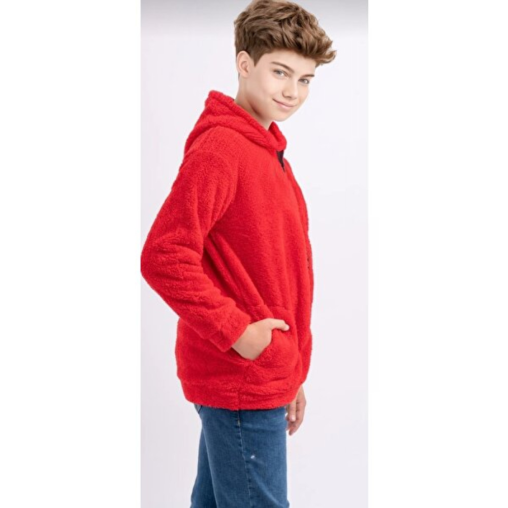 Velproza Welsoft Peluş Kapşonlu Unisex Çocuk Ceketi Erkek Çocuk Mont Fiyatı