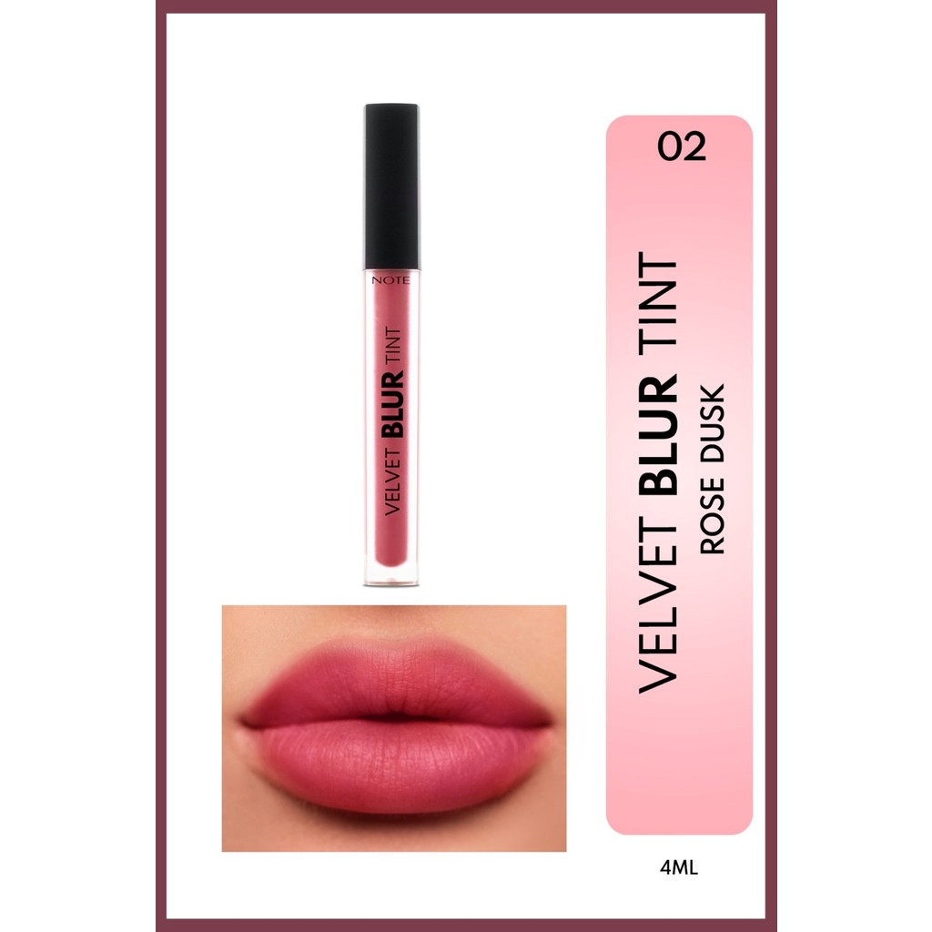 Velvet Blur Tint Kadife Bitişli Nemlendirici Mat Ruj - 02 Rose Dusk - Pembe Rujlar & Dudak Parlatıcıları Fiyatı