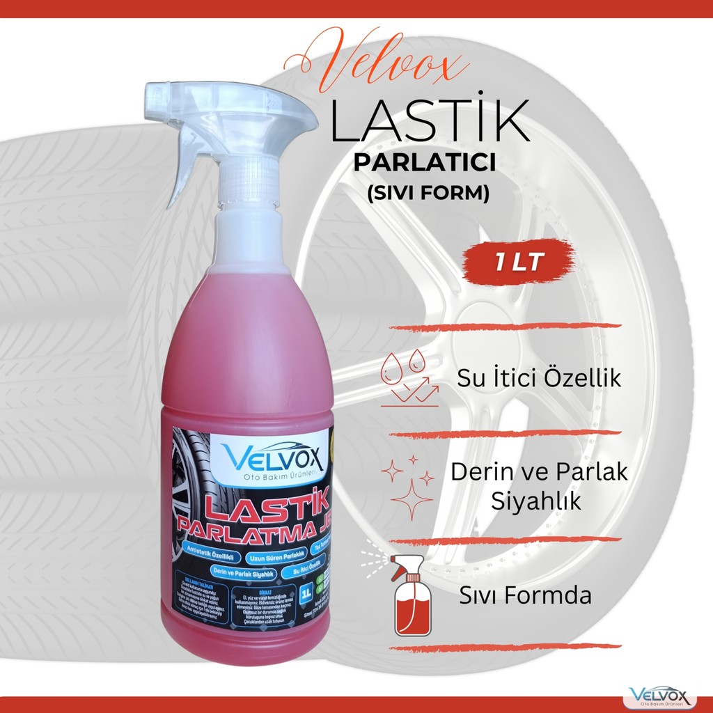 Velvox Lastik Parlatıcı (Sıvı Form) 1L I Lastik Parlatma, Lastik Temizleyici Bulaşık Yıkama Fiyatı