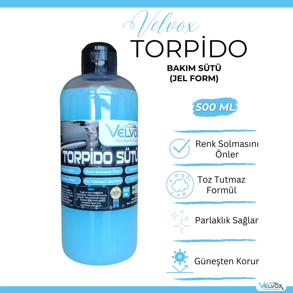 VELVOX Torpido Bakım Sütü 500 ml (JEL FORMU),Torpido Temizleyici, Torpido Bakım SSD / Solid State Drive Fiyatı