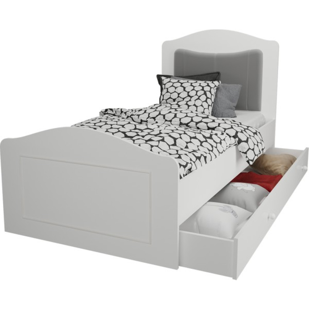 Venatto Free Yavrulu Karyola (MDF) - 90 x 190 cm - Beyaz Karyola Fiyatı