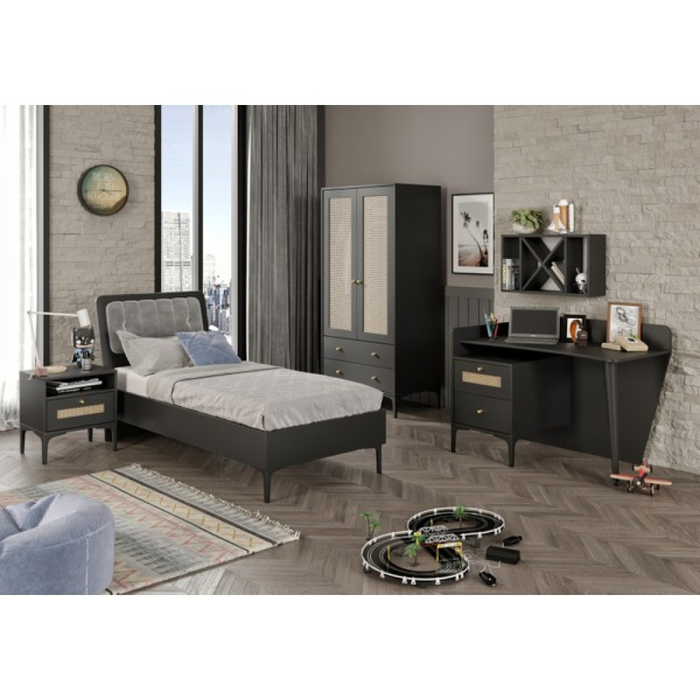 Venatto Trio M Black Genç Odası - Siyah Genç Odası Takımı / Seti Fiyatı