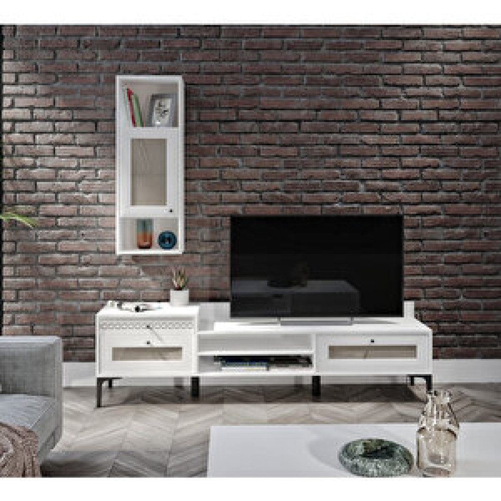 Venatto Trio Tv Ünitesi Beyaz Tv Ünitesi / Sehpası Fiyatı