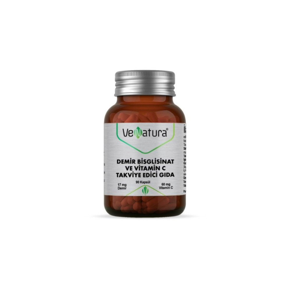 VeNatura Demir Bisglisinat Ve Vitamin C 90 Kapsül Sağlık / Diyet Fiyatı